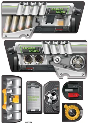 Produktbild von Smoby Ersatzteil AAL3184 Sticker Aufkleber für Smoby Traktor