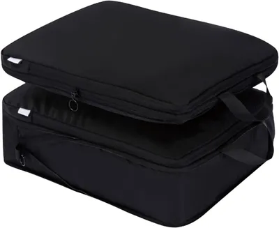 Produktbild von Koffer Organizer Packing, Cubes Packing Cubes, Koffer Organizer Kompression, Ultraleicht, Erweiterbar, Groß Schwarz Reisepack-Organizer für Handgepäck koffer Set Mit Kompression