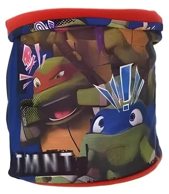 Produktbild von Schlauchschal mit Ninja Turtles Motiv, Loopschal, blau/rot