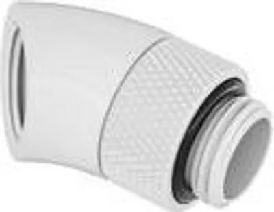 Produktbild von Barrow Adapter 45 Grad G1/4 Zoll AG auf G1/4 Zoll IG - drehbar, weiß