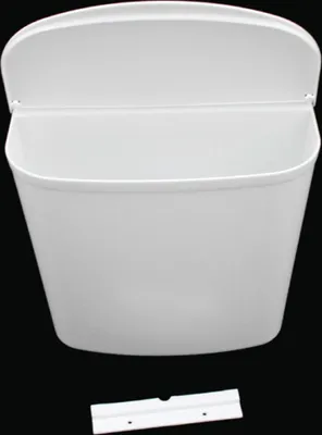 Zdjęcie produktu dla Kosz na śmieci z drzwiczkami 4,5 l przyczepa kempingowa łódź biały