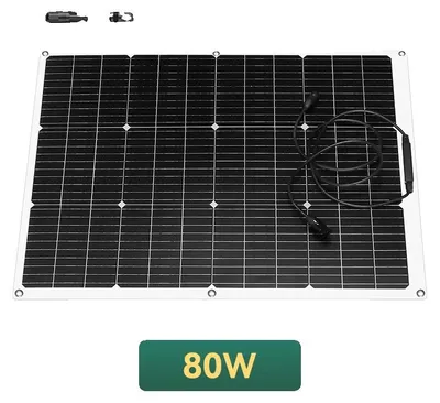 Obrázok produktu pre Solárne panely, flexibilný dizajn, vysoká účinnosť, 80 W