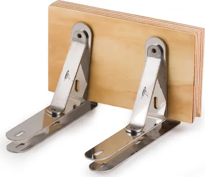 Produktbild von Motorhalterung für Badeplattform aus Edelstahl / Holz für Außenborder, Breite: 22,5 cm Länge: 26 cm Höhe: 18 cm