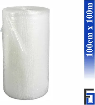 Produktbild von 1x Rolle Luftpolsterfolie Breite 100cm x Länge 100m / 50my