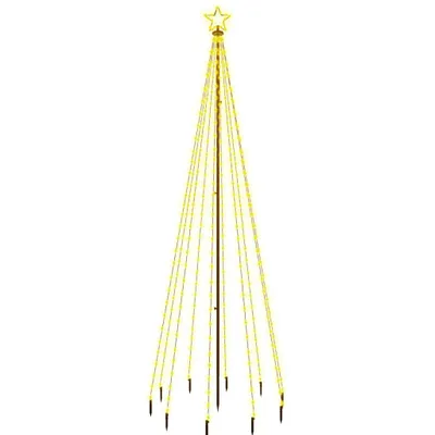 Image de Sapin de Noël avec piquet Blanc chaud 310 LED 300 cm