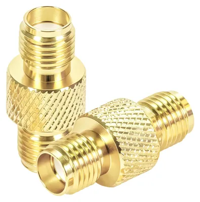 2x SMA Buchse-Buchse Adapter, 50 Ohm, vergoldet