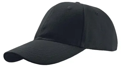 Immagine prodotto di Cappellino Atlantis Liberty spazzolato a 6 pannelli, cotone LT899 (taglia unica) (nero)