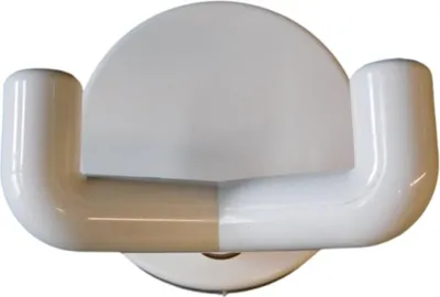 Produktbild von 25 Stück Wandhaken, 2-fach weiß
