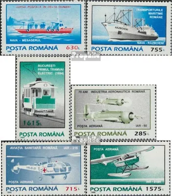Produktbild von Briefmarken Rumänien 1995 Mi 5141-5146 (kompl.Ausg.) postfrisch Freimarken: Verkehrsmittel