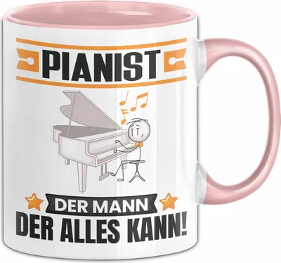 Produktbild von Pianist Tasse Geschenk für Pianist Der Mann Der Alles Kann Geschenkidee zum Geburtstag (Rosa)