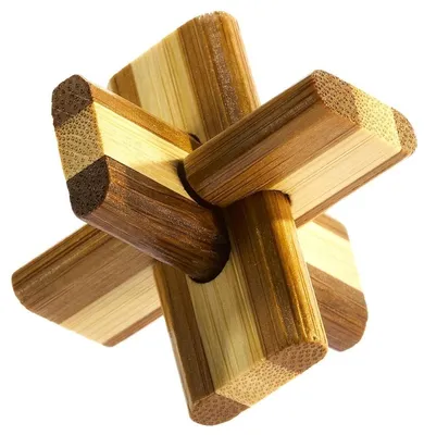 Obrázok produktu pre Łamigłówka 3D Bamboo Doublecross poziom 2 z 4