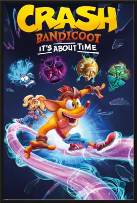 Produktbild von Crash Bandicoot - Poster - It´s about me + Wechselrahmen, Shinsuke® Maxi Kunststoff schwarz, Acryl-Scheibe