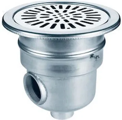 Produktbild von Astralpool Edelstahl 00268 Aisi316 Runder Poolablauf Seitlicher Auslauf 2 Zoll Ausgang Silber Silber One Size