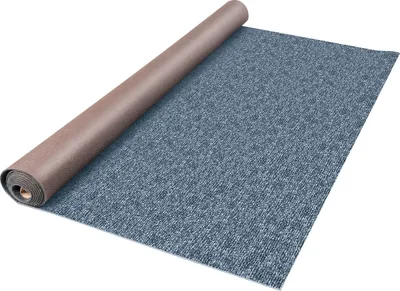 Produktbild von SucceBuy Indoor-/Outdoor-Teppich 1,8 x 11 m, wasserdichte Rückseite für Terrasse, Veranda, Deck, Garage. Rutschfest, kein Schimmel – idealer Küchenteppich (grau, 11 m)