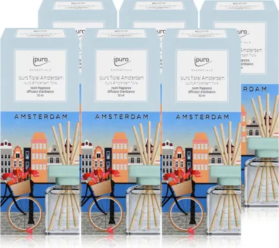 Produktbild von Ipuro floral Amsterdam Raumduft 50ml - Duftöl Raumduft Lufterfrischer (6er Pack)