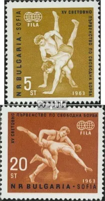 Produktbild von Briefmarken Bulgarien 1963 Mi 1383-1384 (kompl.Ausg.) postfrisch WM im Freistilringen