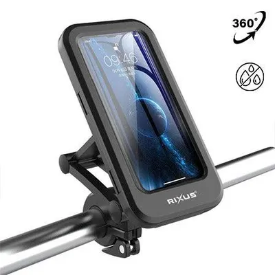 Zdjęcie produktu dla Uchwyt na telefon komórkowy Olympic Sportswear Rixus RXHM52 4-6.7 wodoodporny uchylny. czarny