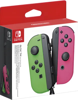Produktbild von Switch Controller Joy-Con 2er grün/pink V2 (Wechselbare Batterie) Neon