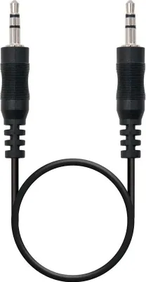 Produktbild von Nanocable 10.24.0100, 3.5mm, Männlich, 3.5mm, Männlich, 0,3 m, Schwarz