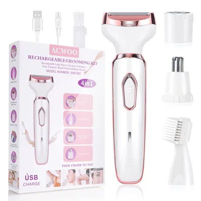 Produktbild von Elektrischer Rasierer für Frauen Intimbereich 4-In-1 Elektrischer Damenrasierer