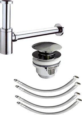 Produktbild von Waschtisch-Anschluss Spar-Set, 2 Hahnloch