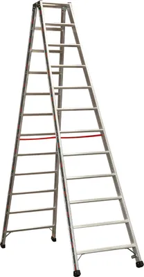 Produktbild von Alu-Stufen Stehleiter Mod. S30577 - Stufenanzahl: 2 x 12, Länge: 3,00 m