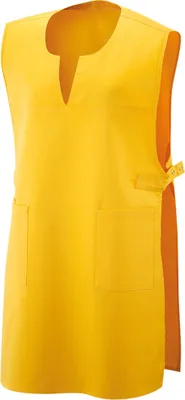 Produktbild von Überwurfschürze gelb, Gr. I : Größe I : gelb : 65% Polyester 35% Baumwolle