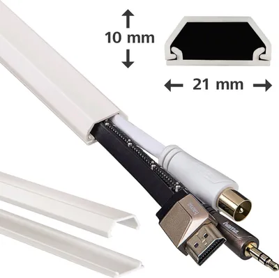 Zdjęcie produktu dla Hama Cable Duct Angular - Kabeltunnel - weiß (20571)