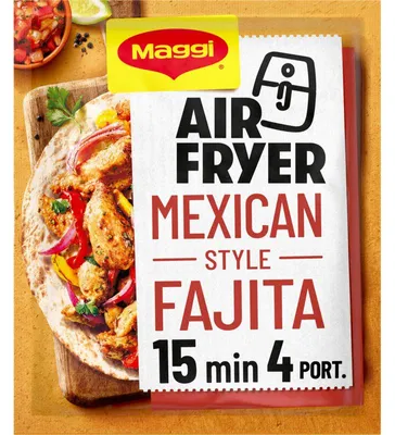 Zdjęcie produktu dla Maggi Airfryer Meksykańska mieszanka przypraw Fajita 27g – pikantna i chrupiąca