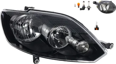 Productafbeelding van Koplampen Osram Night Breaker Laser, geschikt voor VW Golf V 1K 5M R + mistlamp + richtingaanwijzer. Onderdeelnummers: 5M1941006G, 5M1941030G, 5K0941700F, 5K0941700. Johns