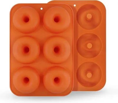 Image de Go Go Gadget – Moules en silicone en forme de beignet – 6 beignets – Revêtement antiadhésif – Moule à pâtisserie