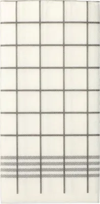 Produktbild von PAPSTAR Servietten 2-lagig, 39x40 cm grau, mikrogeprägt, "PUNTO" | Folie (30 Stück)