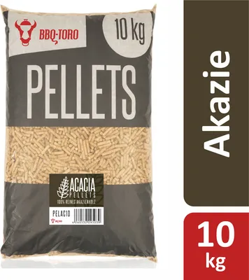 Zdjęcie produktu dla BBQ-Toro pellet akacjowy wykonany w 100% z drewna akacjowego, 10 kg, pellet do grilla, pellet akacjowy do grilla i nie tylko