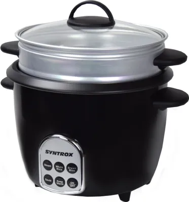 Produktbild von Syntrox Germany 8in1 Multikocher Schnellkochtopf 700W 1,8L schwarz