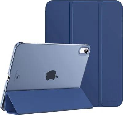 Produktbild von MoKo iPad 10,9 Hülle 2022 Dünne Kunstleder Auto Schlaf Marineblau