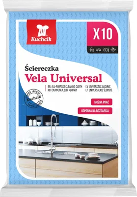 Zdjęcie produktu dla Kuchcik Vela Ściereczka Uniwersalna Można Prać Wytrzymała 10 Sztuk Chłonna