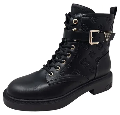 Zdjęcie produktu dla Buty damskie Guess Fellini, czarne, z sznurowaniem