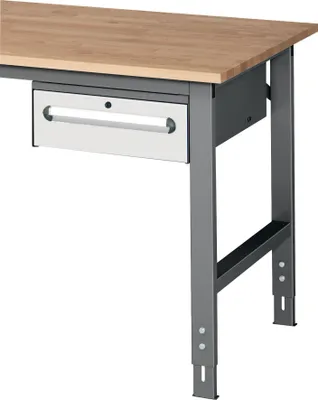 Produktbild von Unterbauschrank H175xB440xT600mm anthrazitg / lichtg 1 Schubl. Einfachauszug