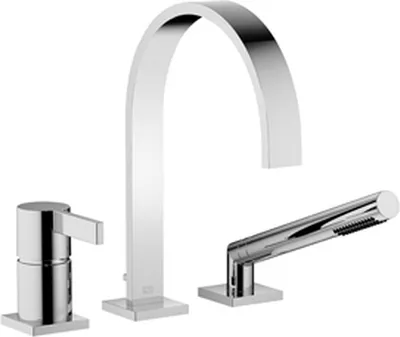 Produktbild von Dornbracht Wannen-3-Loch-Einhebelmischer für Wannenrandmontage MEM platin, 27412782-08