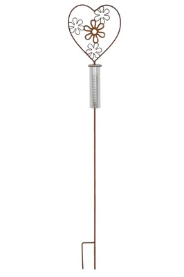 Immagine prodotto di Pluviometro Flores metallo/vetro ruggine L100B19T6cm