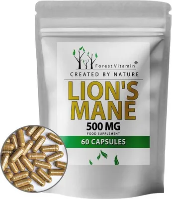 Produktbild von Forest Vitamin LION'S MANE Hericium erinaceus 500 mg 60 Kapseln