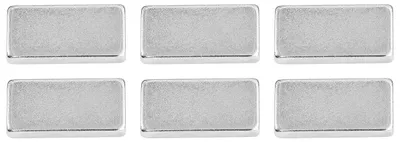 Neodymium Rechteckmagnete 20x10x3 mm, 6 Stück, 4 kg Haftkraft