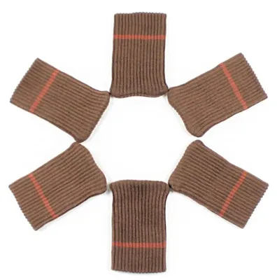 Möbelbeinsocken 24 Stück, gestrickt, elastisch, Bodenschutz, Kratzschutz