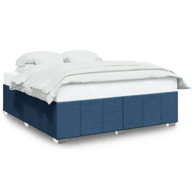 Obrázok produktu pre Posteľ bez matraca modrá 200x200 cm látka