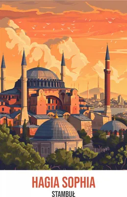 Produktbild von Plakat 50x70cm Hagia Sophia