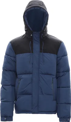 Produktbild von hoona herren wattierte steppjacke - dunkleblaugrün schwarz, XL
