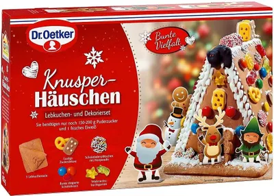 Produktbild von Dr. Oetker-Knusper-Häuschen Lebkuchenhaus Advent Weihnachten 403g