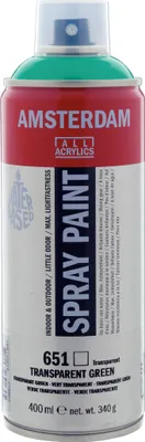 Produktbild von Amsterdam Sprühfarbe Spraydose hochpigmentiert 400 ml Transparentgrün 651