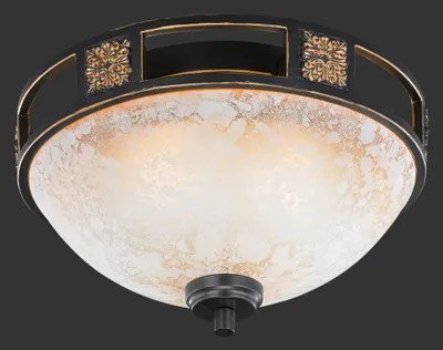 Produktbild von Trio Leuchten - Landhaus I Vintage Rural runde Deckenleuchte I Deckenlampe I Lampe I Leuchte Rost Farbe 33 cm - QuintaI 2-flammig I Wohnzimmer I Schlafzimmer - Stahl Rund - LED geeignet E27