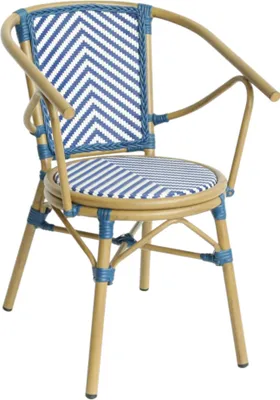 Image de Fauteuil de terrasse en TEXTYLENE bleu pour Exterieur
